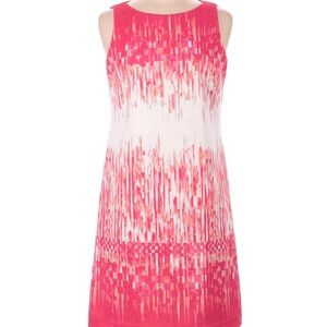 Vince Camuto Pink and White Sleeveless Party Dress